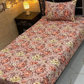 4 Pieces Crystal Cotton Single Pair Bedsheet  SB 502